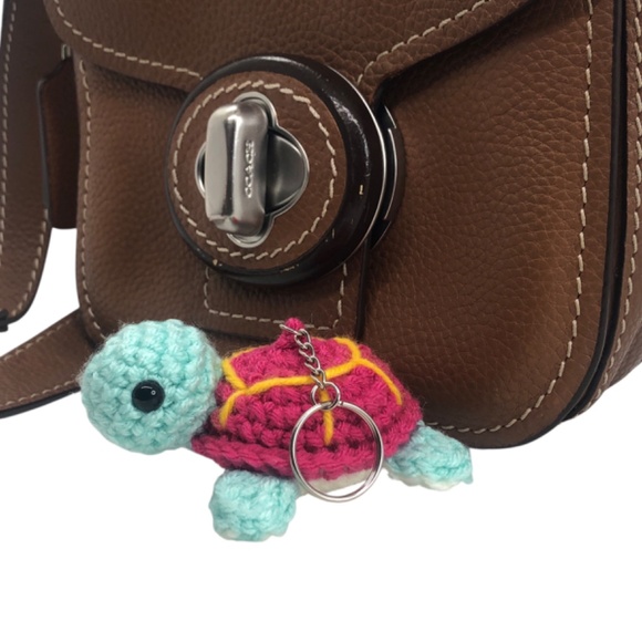 Hand Crochet  Sea Turtle  Amigurumi Keychain Bag Accessories - Picture 14 of 16